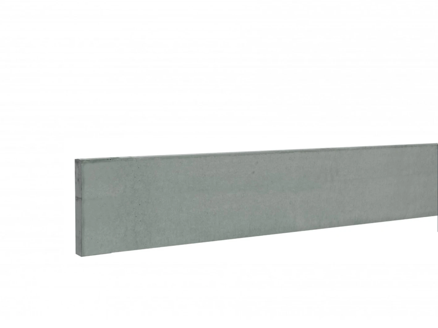Betonplaat Glad 3.5 x 24 cm (35 x 240 mm) Grijs Ongecoat - Lengte 184 cm - Afbeelding 2